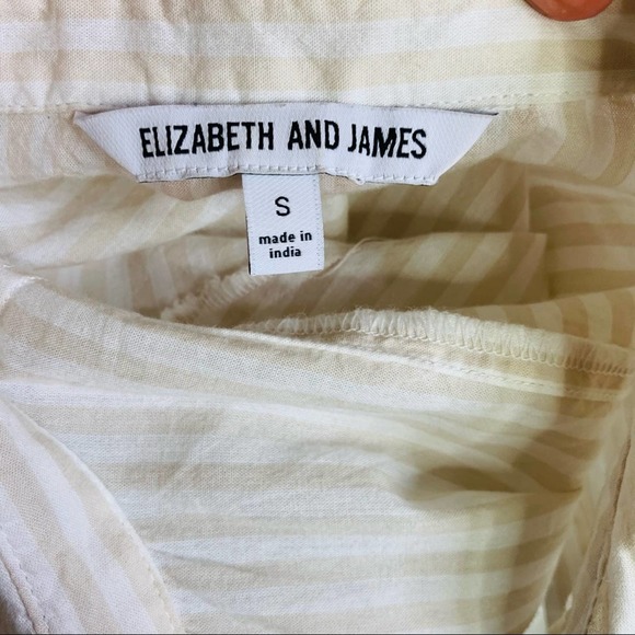 Elizabeth & James Striped Button Down Shirt SMALL 2503 - Picture 7 of 8